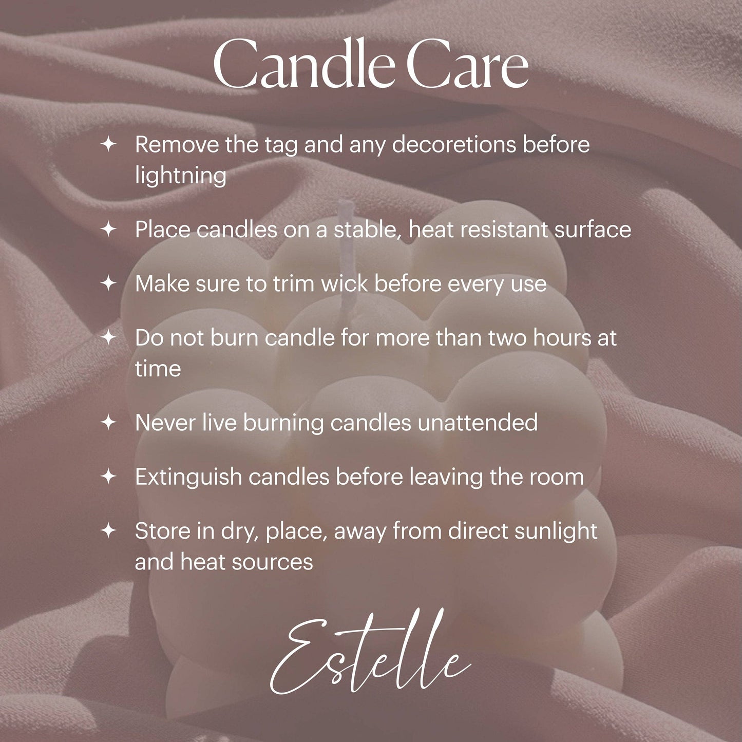 Handmade Hydrangea Soy Wax Candle | Floral Home Decor: Nude / Unscented