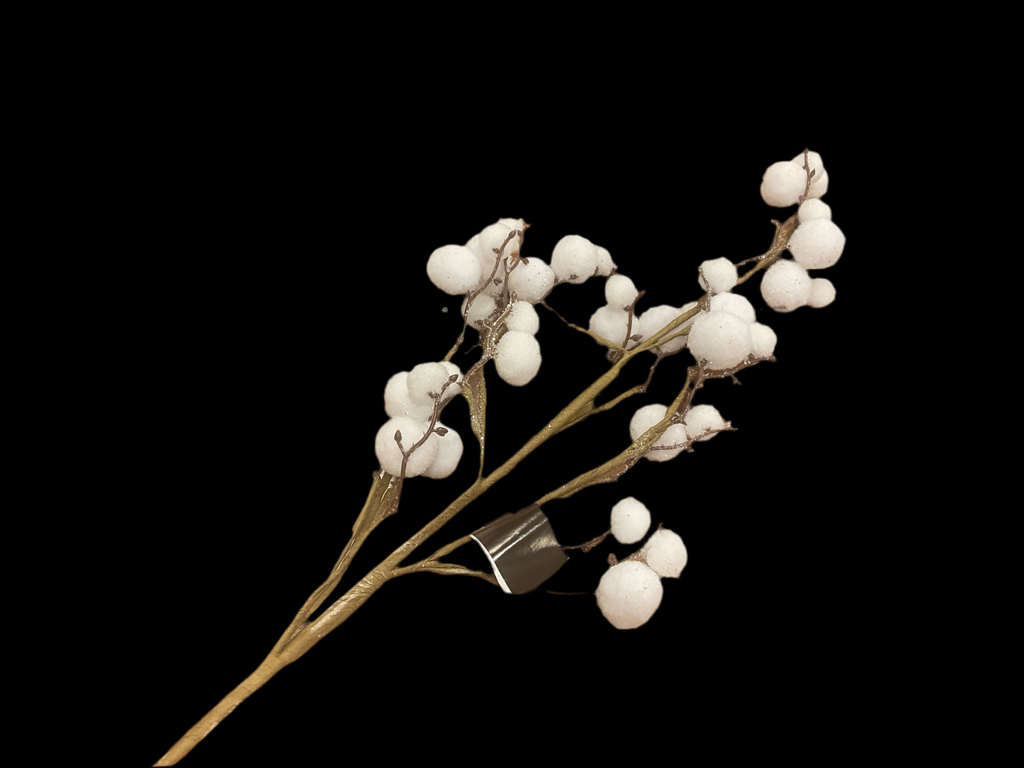 Glitter Cotton Ball Stem