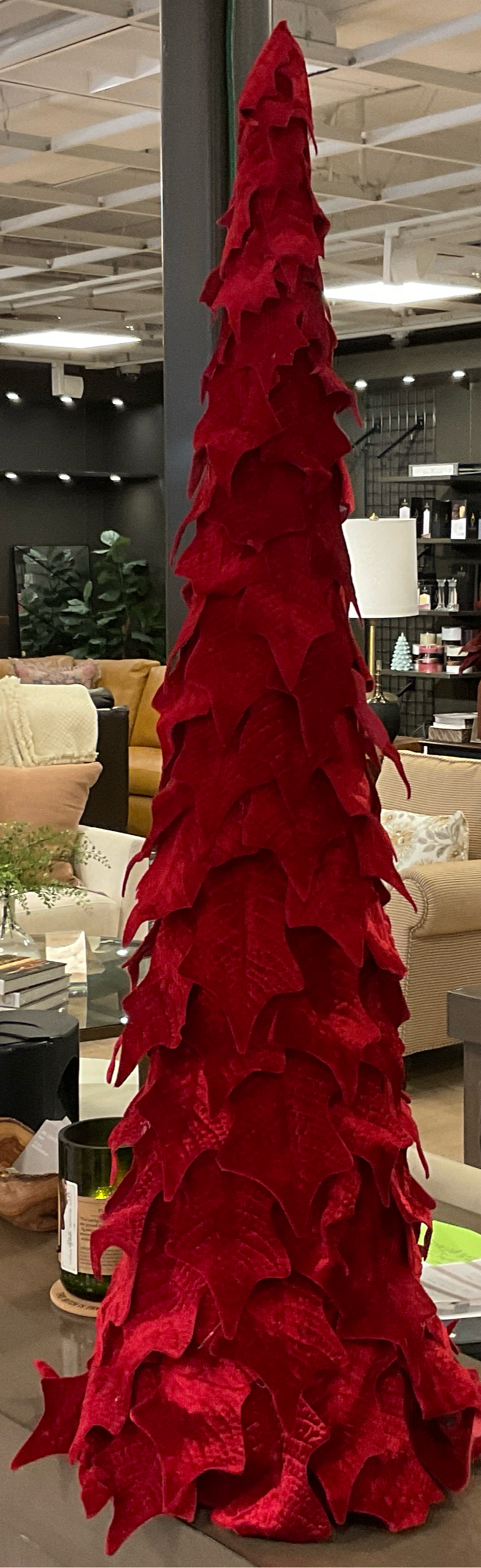 Red Velvet Leaf Tree 35”