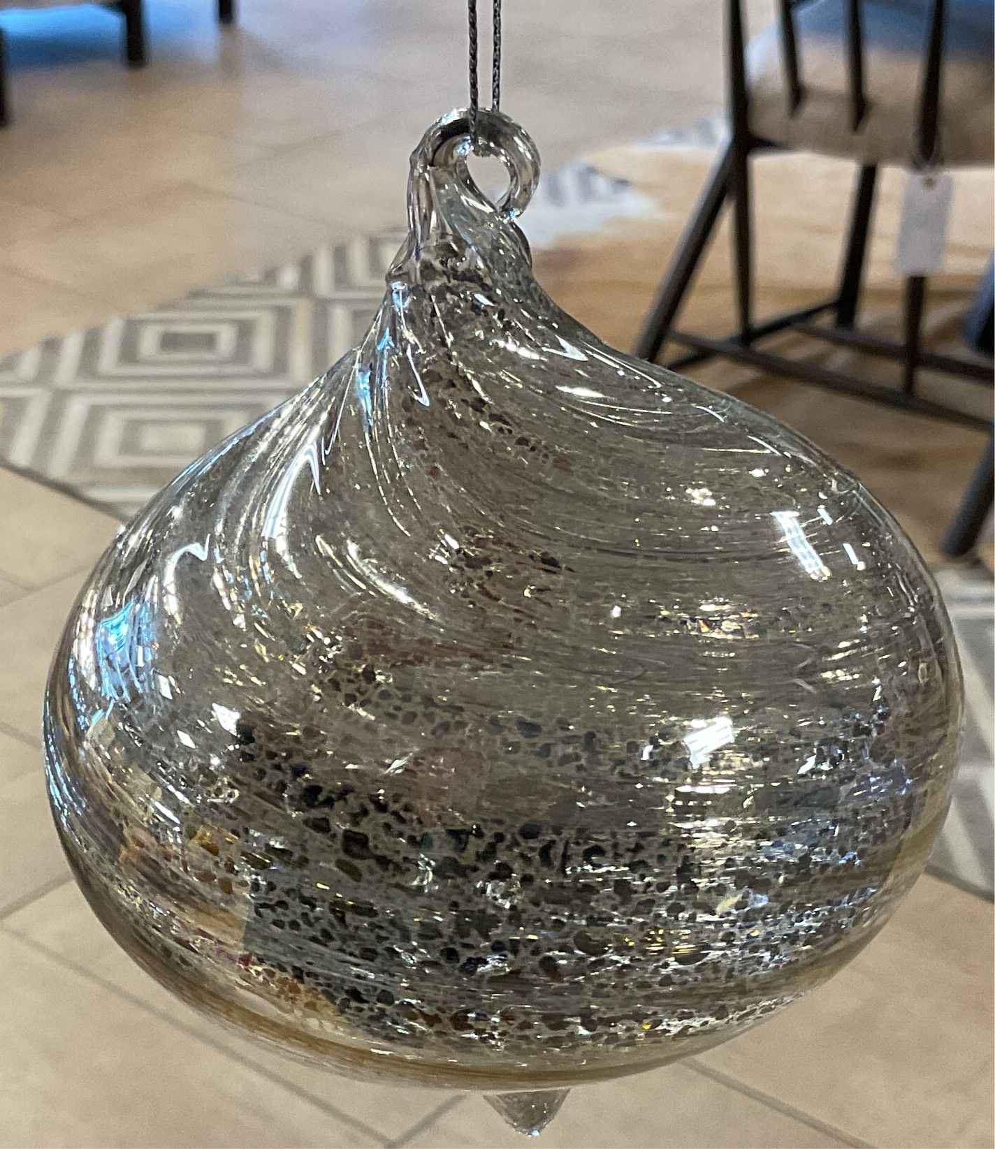Iridescent Swirl Ornament