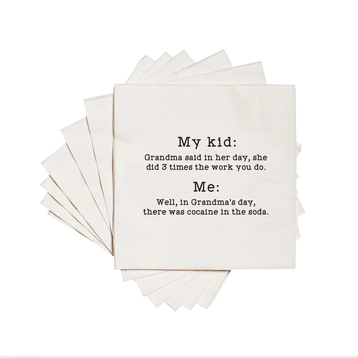 Cocaine in the Soda Napkin- 20 pk