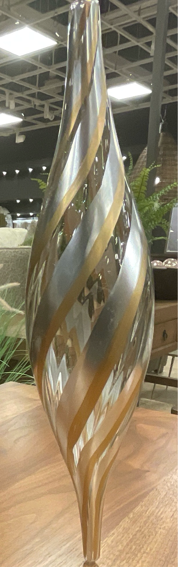 Gold/Silver Swirl Ornament
