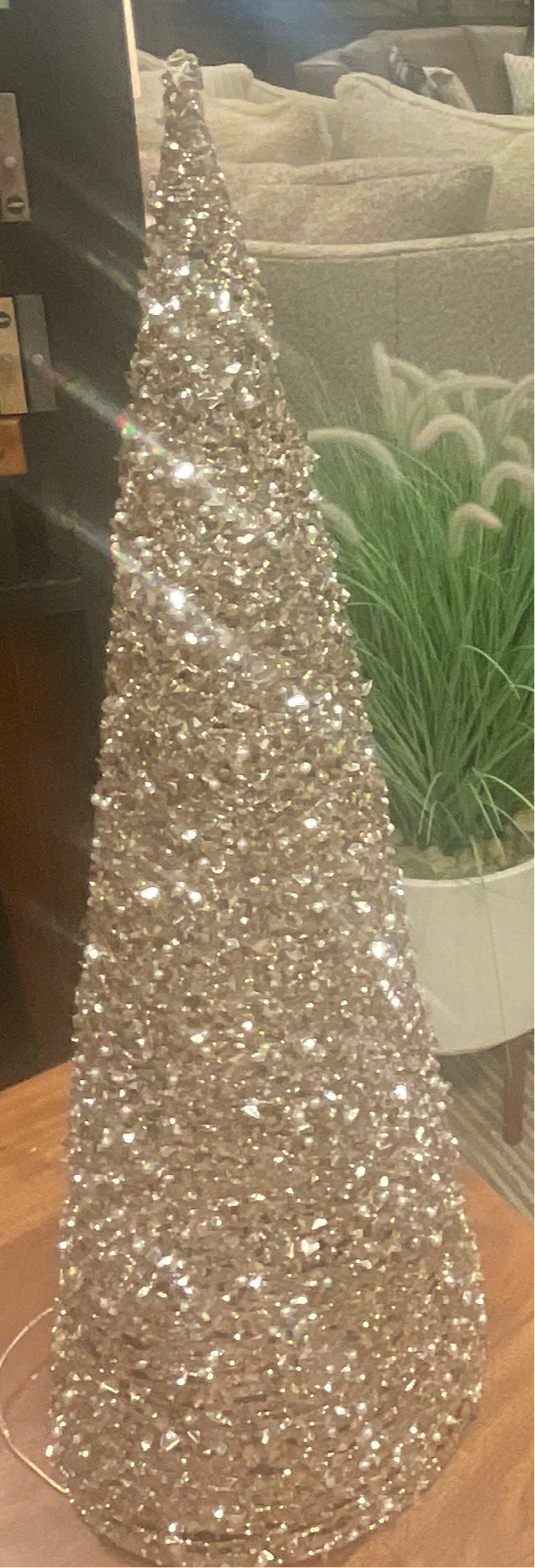 Tall Rosegold Christmas Tree