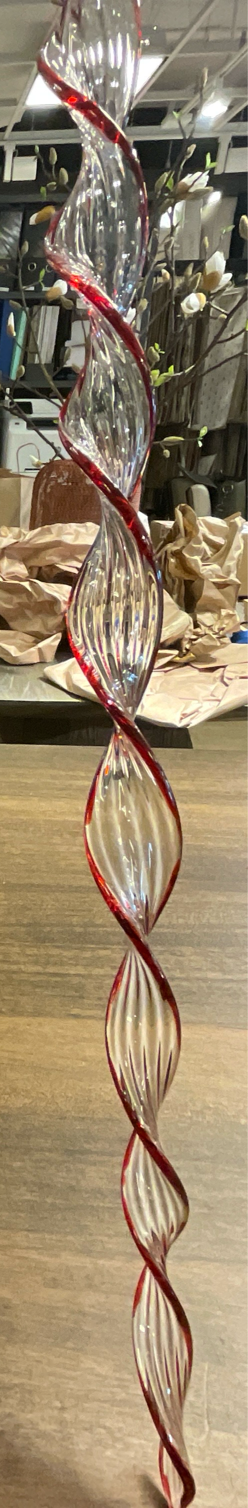 Red/Clear Icicle Twist Small