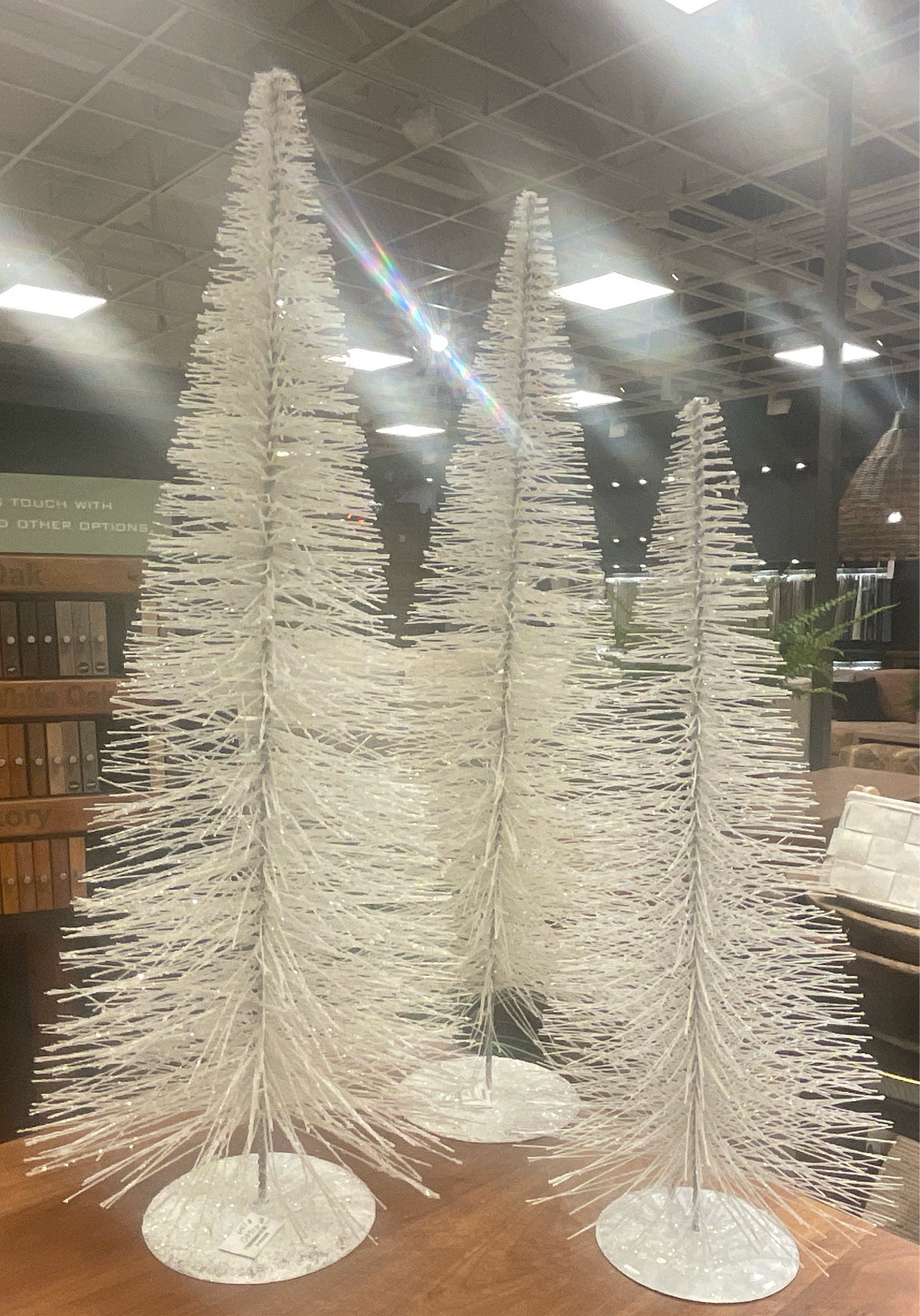 Glitter Brush Wire Tree Large