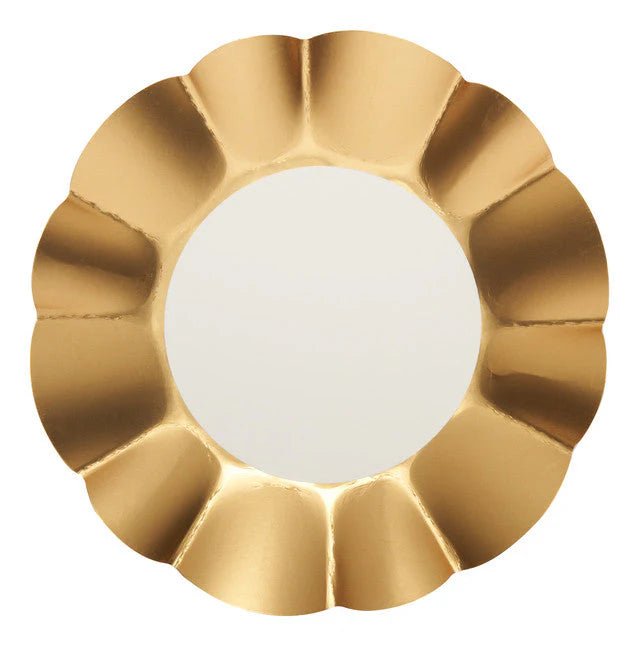 Appetizer/Dessert Bowl Gold & White/ 8 pk