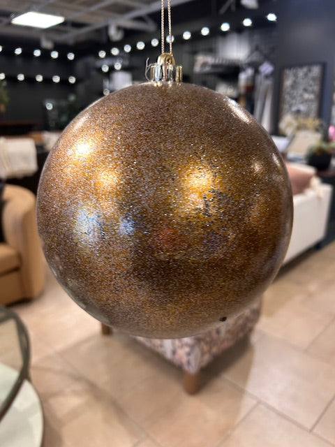 Large Brown Glitter Ornamanet