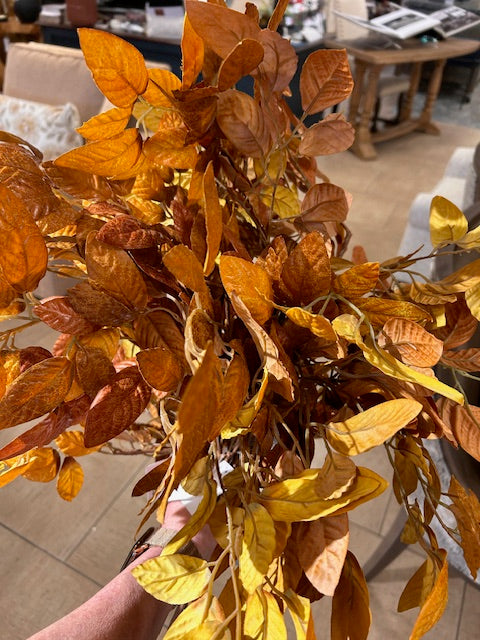 Fall Yellow & Gold Leaf Stem