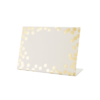 Gold Confetti Place Card- 12pk