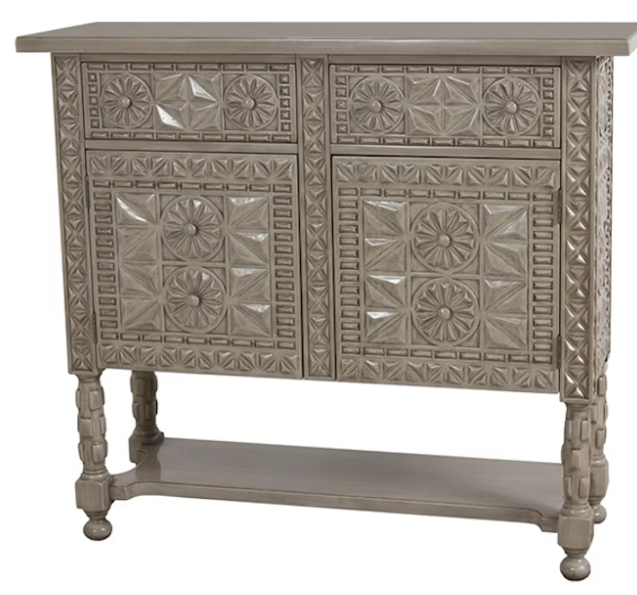 Carved Chest 47Wx16Dx42H