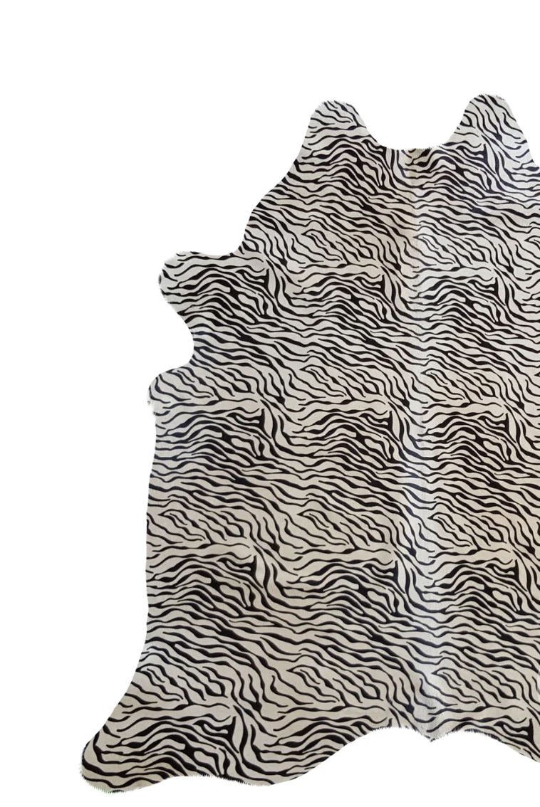 Baby Zebra Hair on Hide