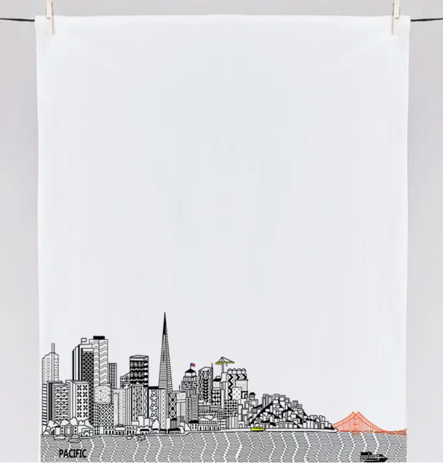 SF Skyline Tea Towel