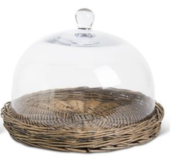 Medium Cloche on Wicker