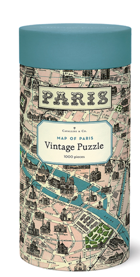 Map of Paris Vintage Puzzle