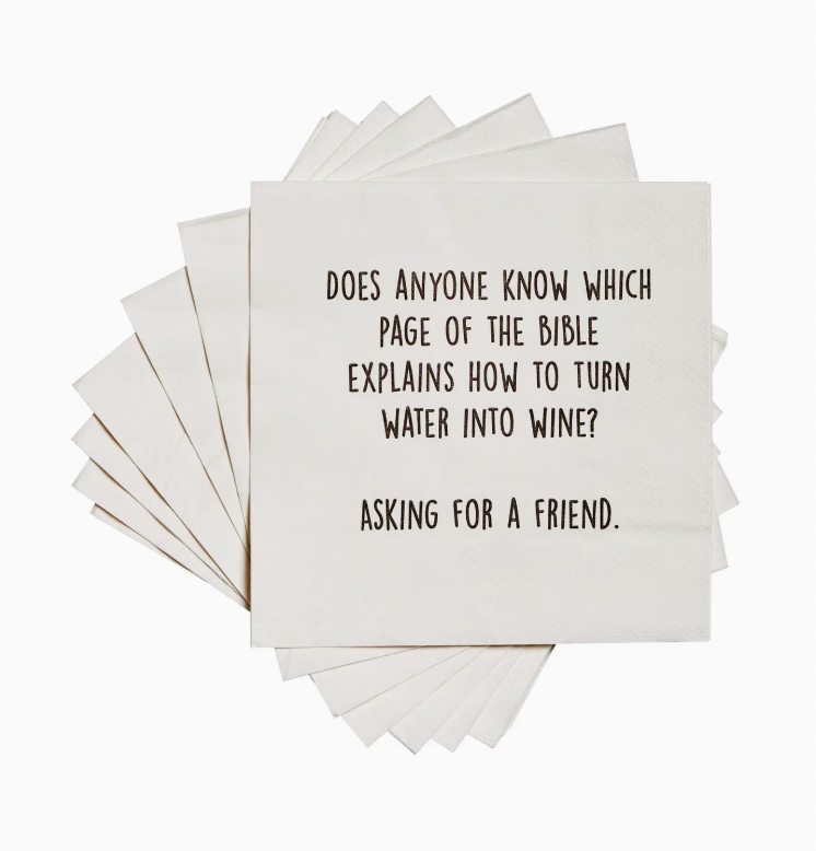 Water Into Wine Napkins