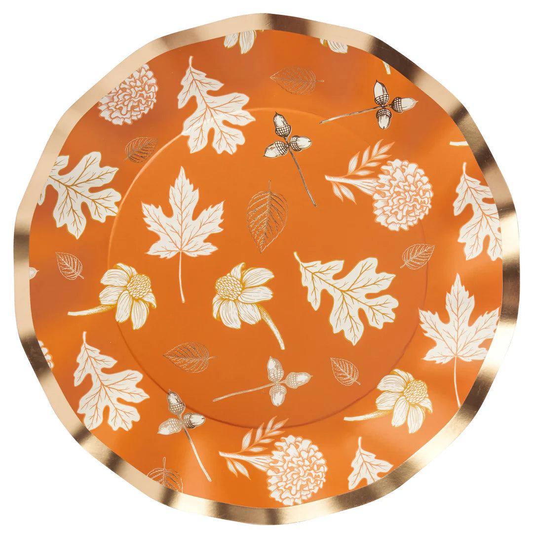 Wavy Dinner Plate Harvest Garden- 8 pk