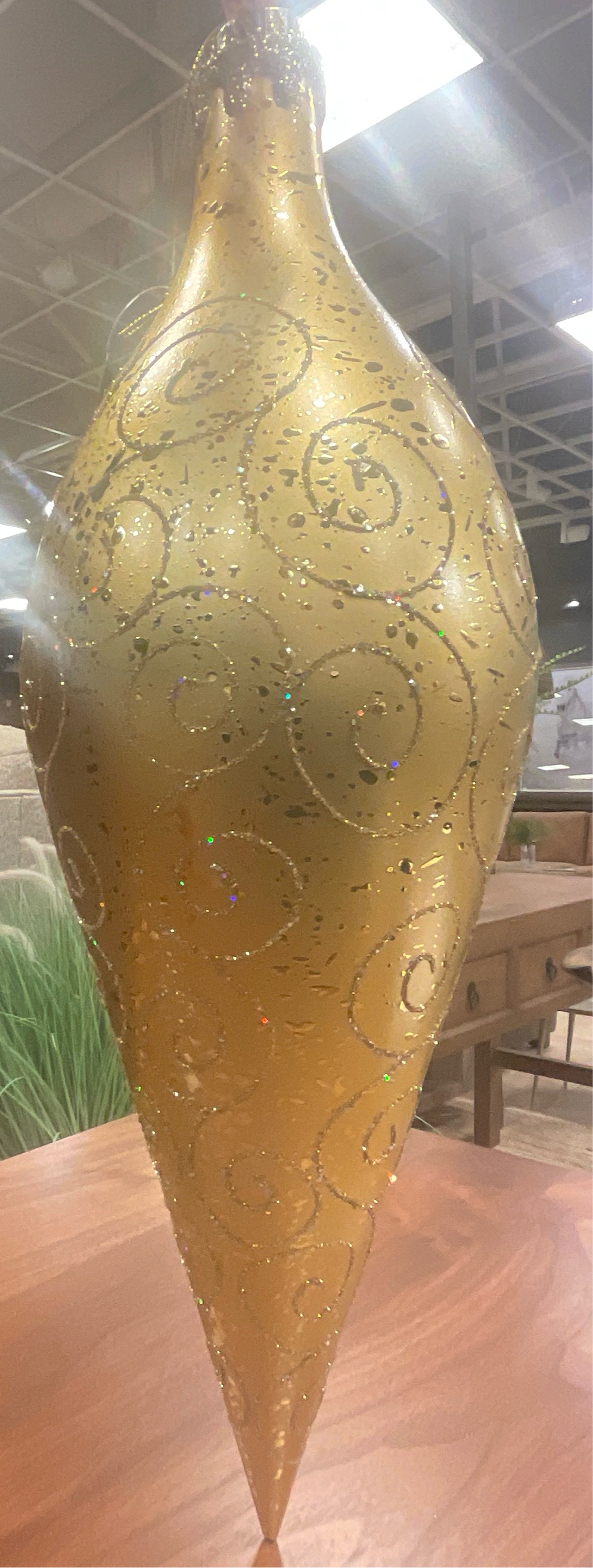 Large Gold Floal Ornament