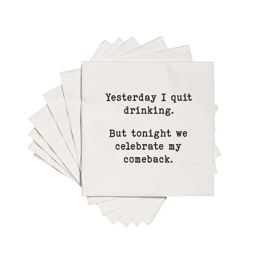 Quit Drinking Napkins