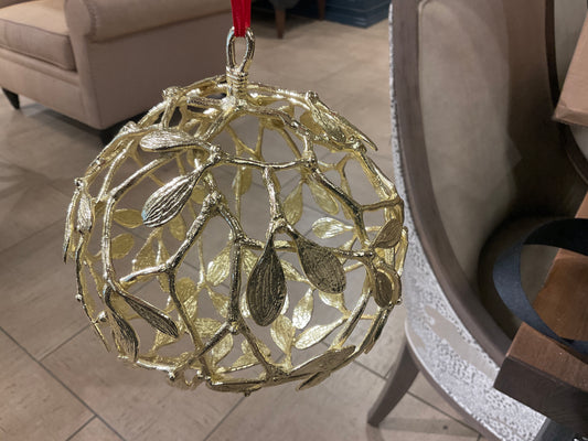 Michael Aram Gold Mistletoe Ornament