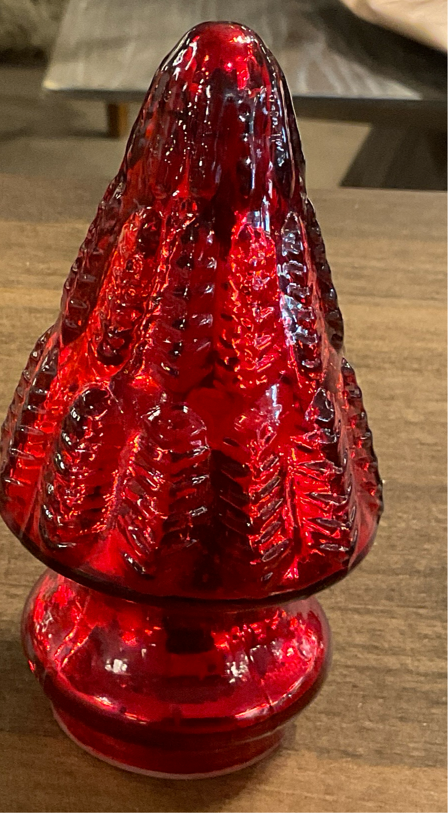 Red Mercury Glass Tree