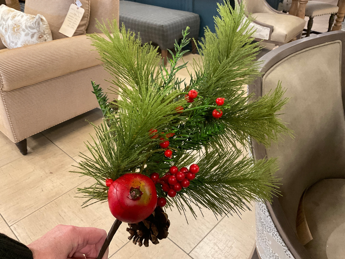 Pomegranate Christmas Stem