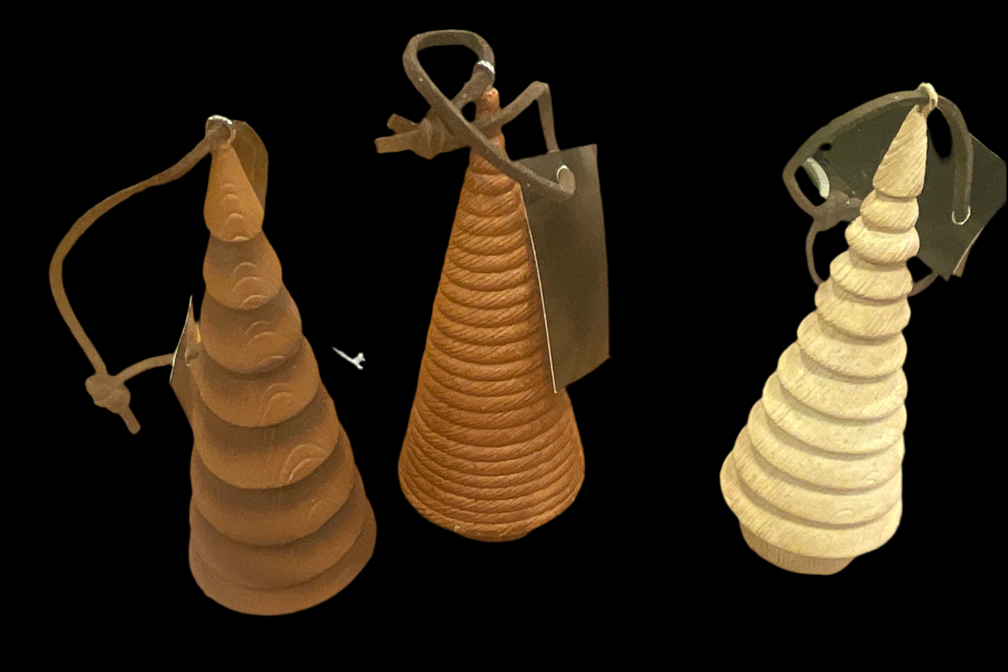 Wood Look Tree Ornaments