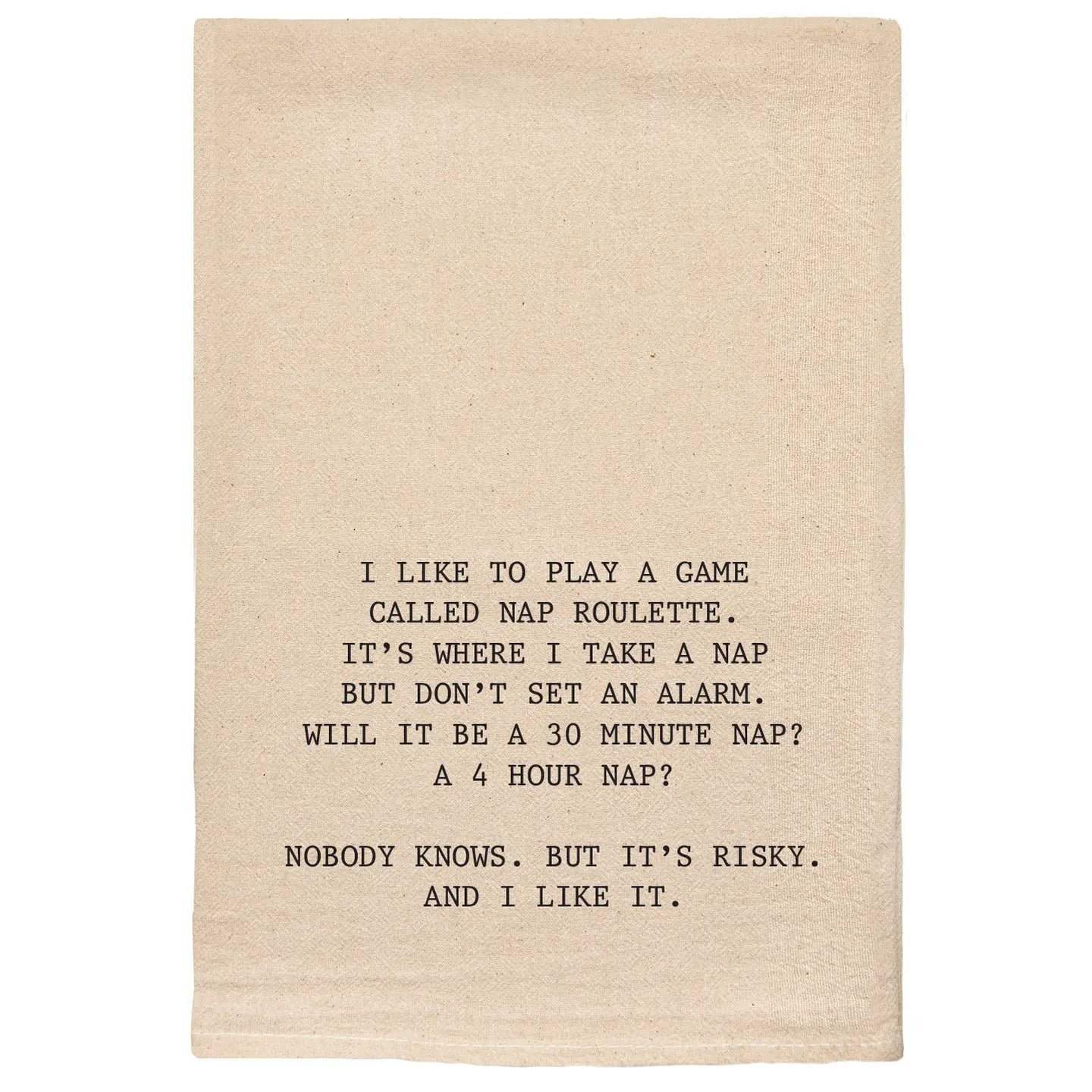 Nap Roulette Tea Towel