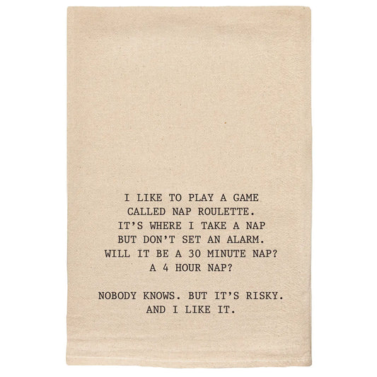 Nap Roulette Tea Towel