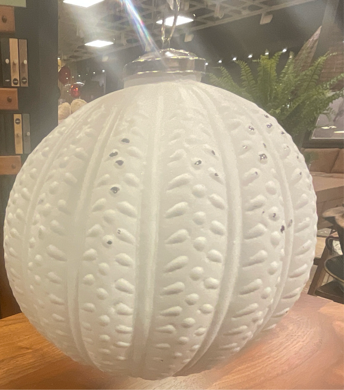 Large White Ornament