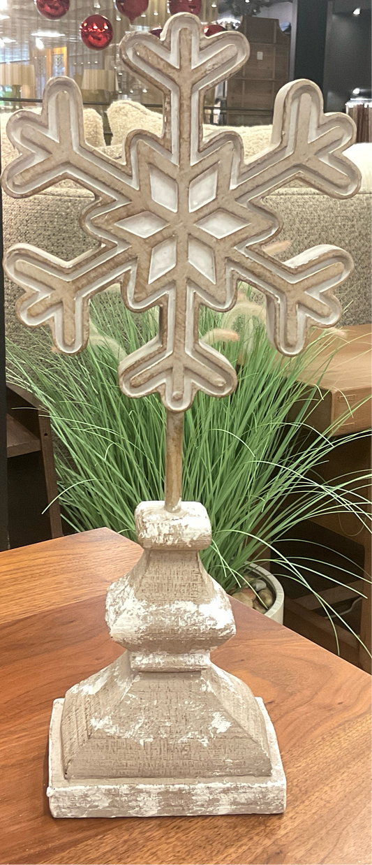 Wood Snowflake Small