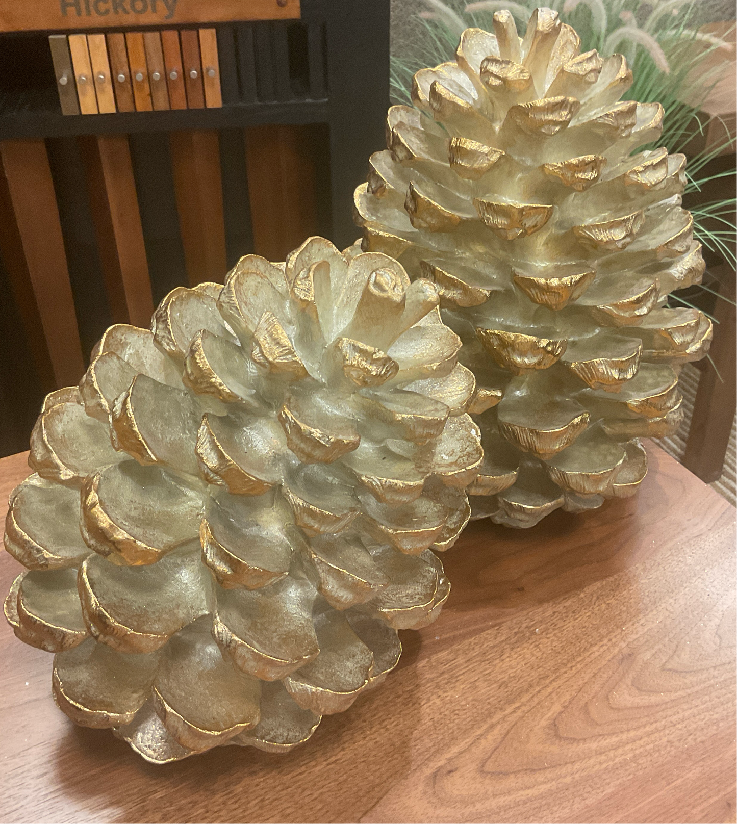 Gold Pine Cone Tall