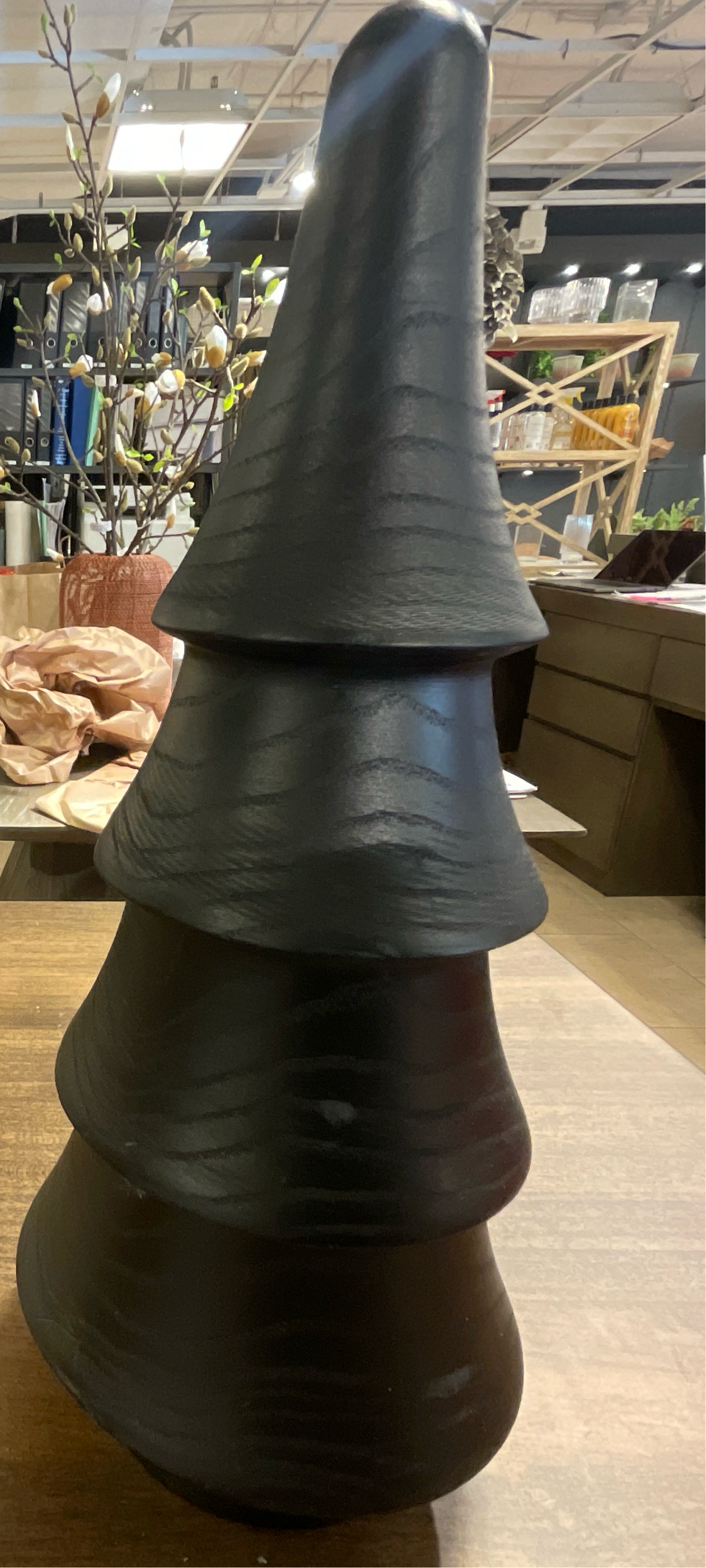 Black Wood Tree 11” H