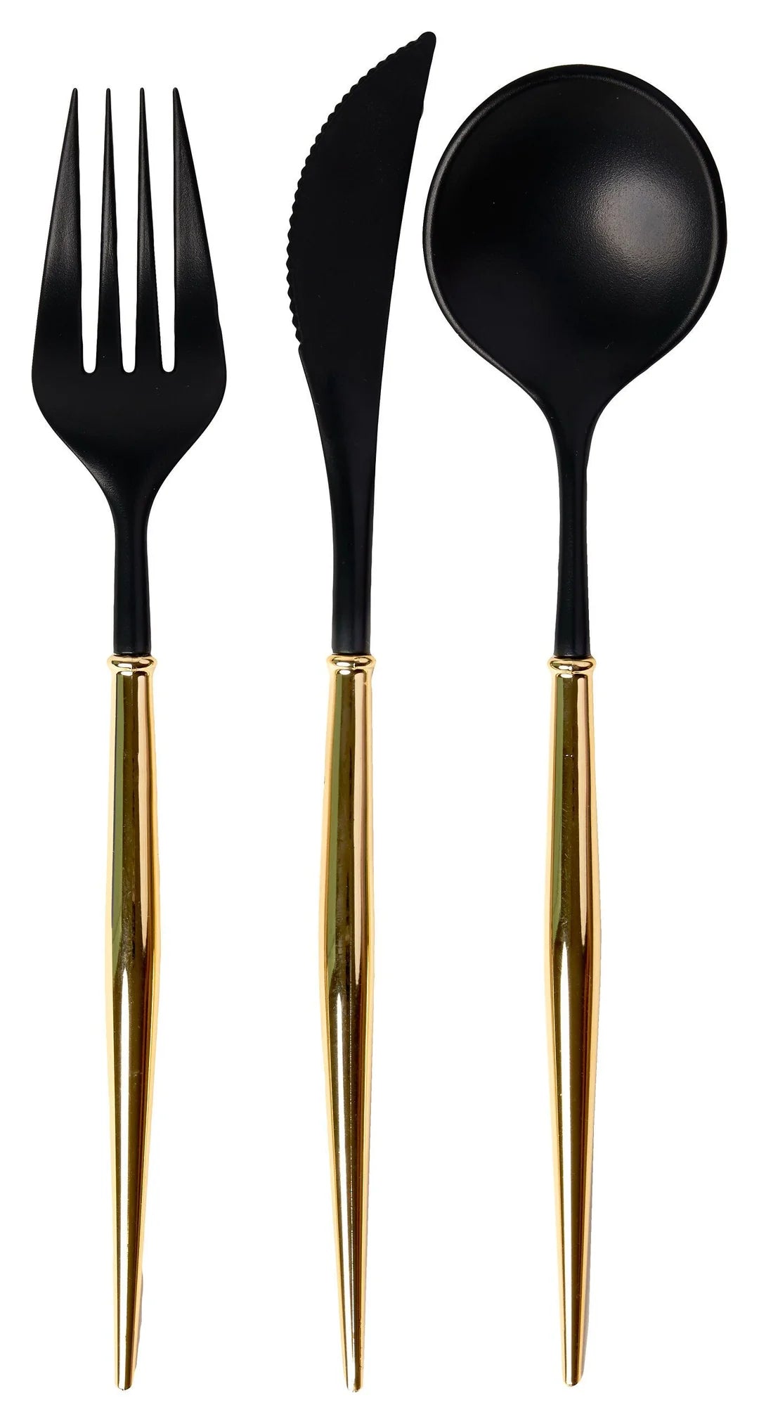 Bella Cutlery Black/Gold 24 pk