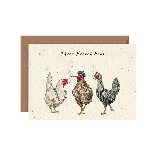 Three French Hens Card