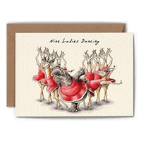 Nine Ladies Card