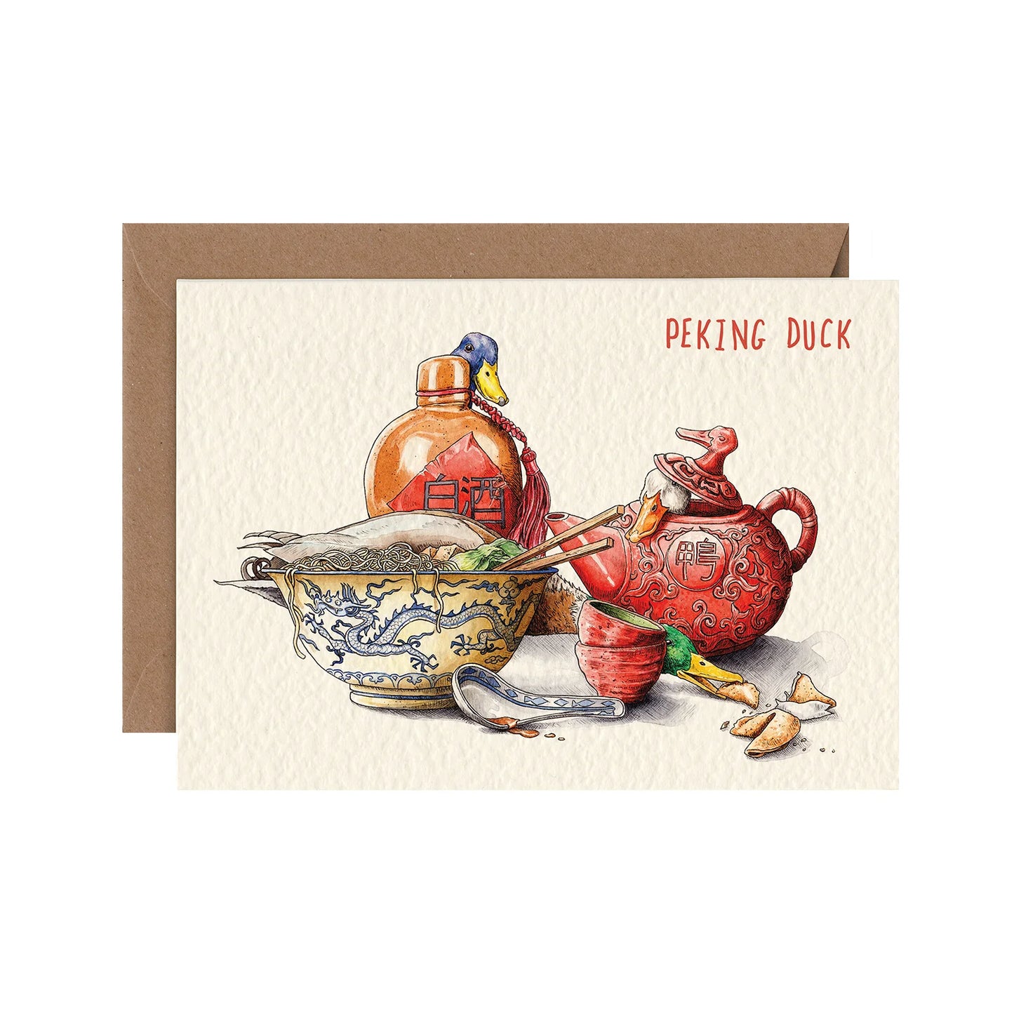 Pecking Duck Card