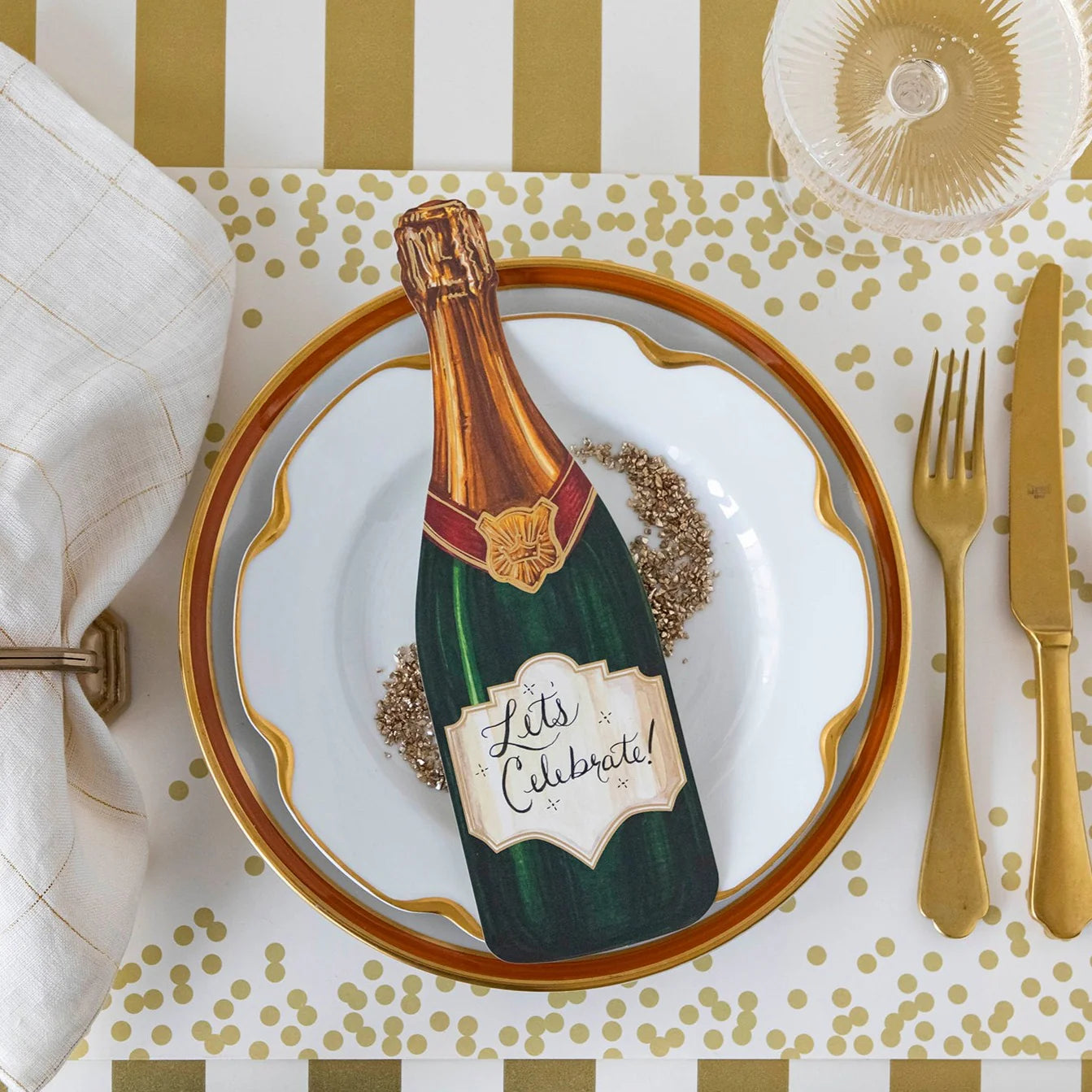 Champagne Table Accent- 12pk
