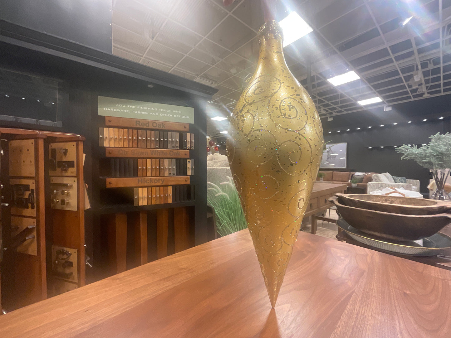 Large Gold Floal Ornament