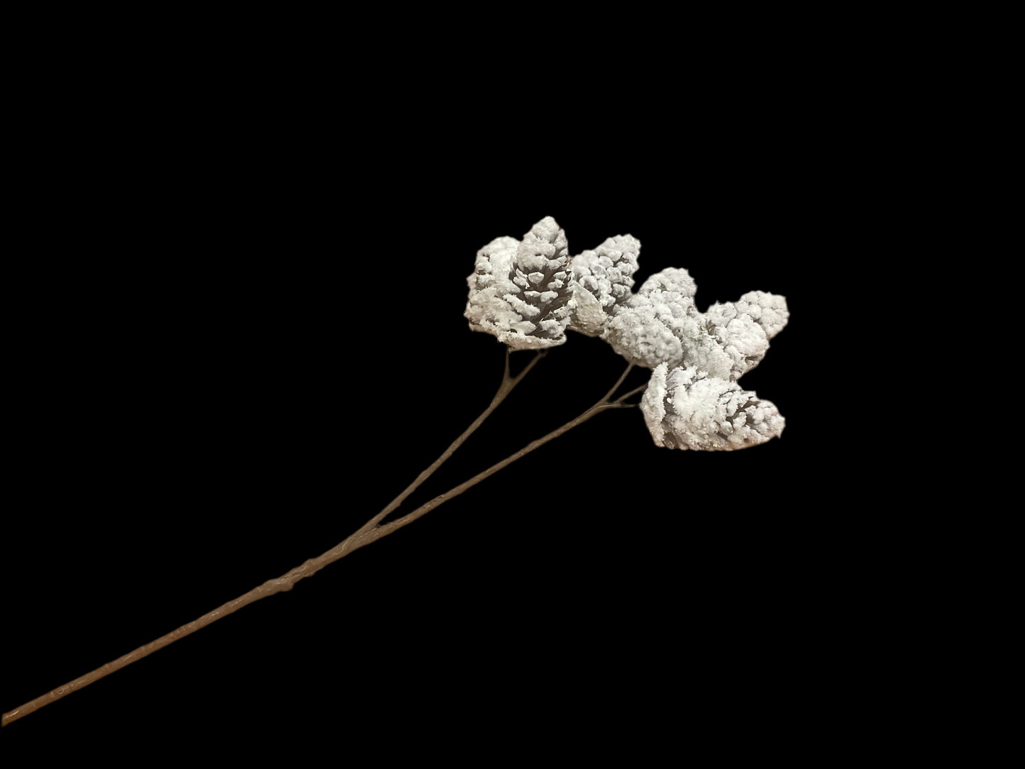 Flocked Pinecone Stem