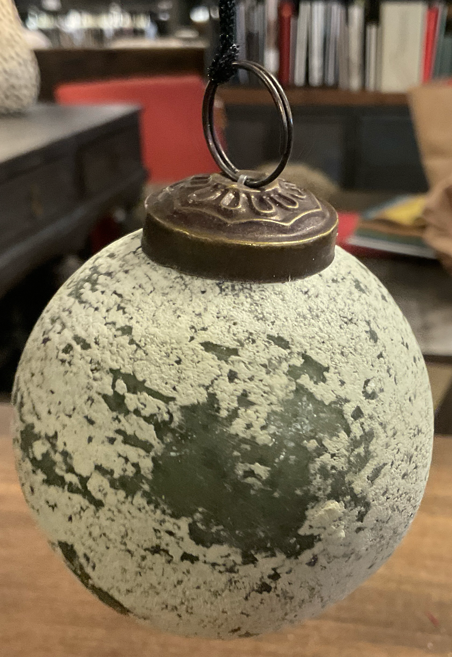 Green/Cream 3” Ornament