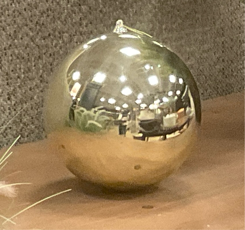 Large Gold Shatterproof  Ornament