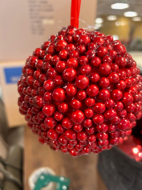 Red Berry Ornament 6" Diameter