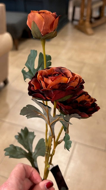 Red/Orange Floral Stem
