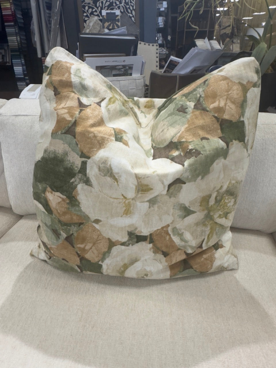 Abstract Floral Pillow