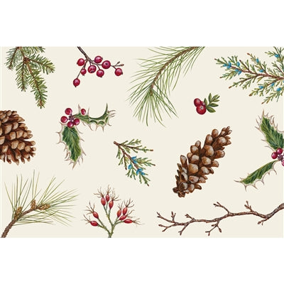 Winter Collage Placemat - Pad of 24 Sheets