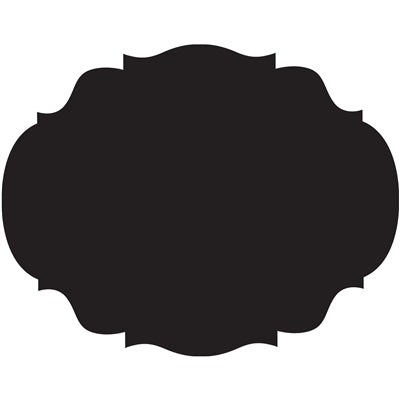 Die Cut Black French Frame Placemat- 12 sheets