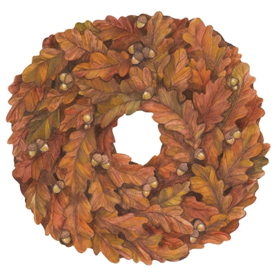 Die Cut Autumn Wreath Placemat- 12 sheets