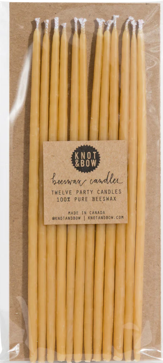 Tall Beeswax Birthday Candles