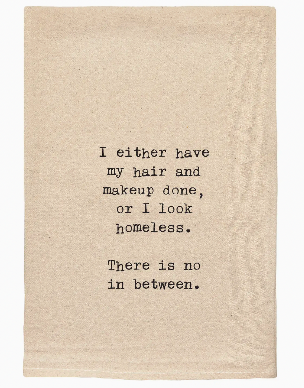 Hair & Makeup Tea Towel