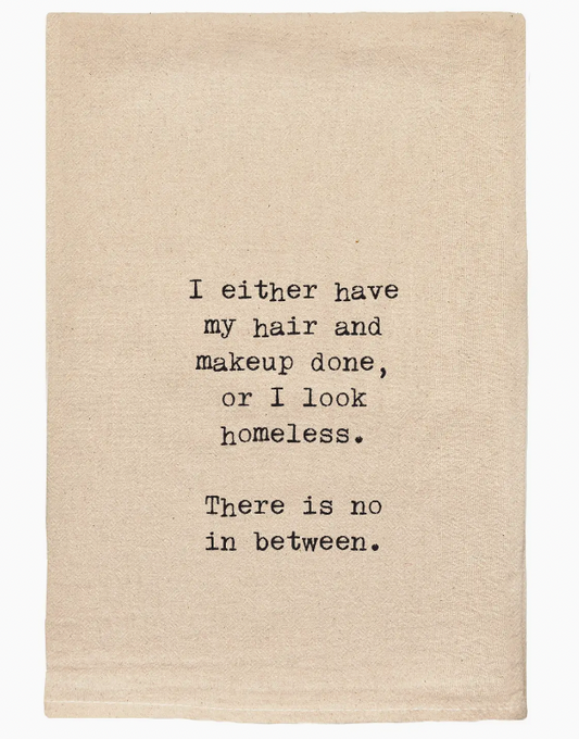 Hair & Makeup Tea Towel